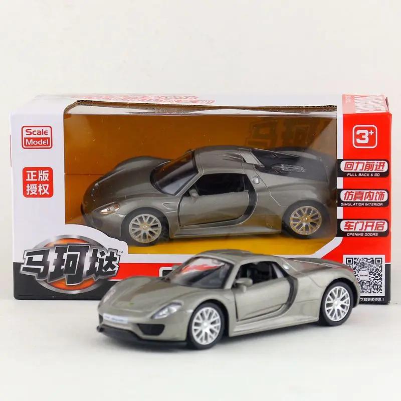 1:36 Porsche 918 Sports Car Alloy Model Diecast Toy Vehicles Metal Toy Car Model High Simulation Collection Kids Toy Gift A37