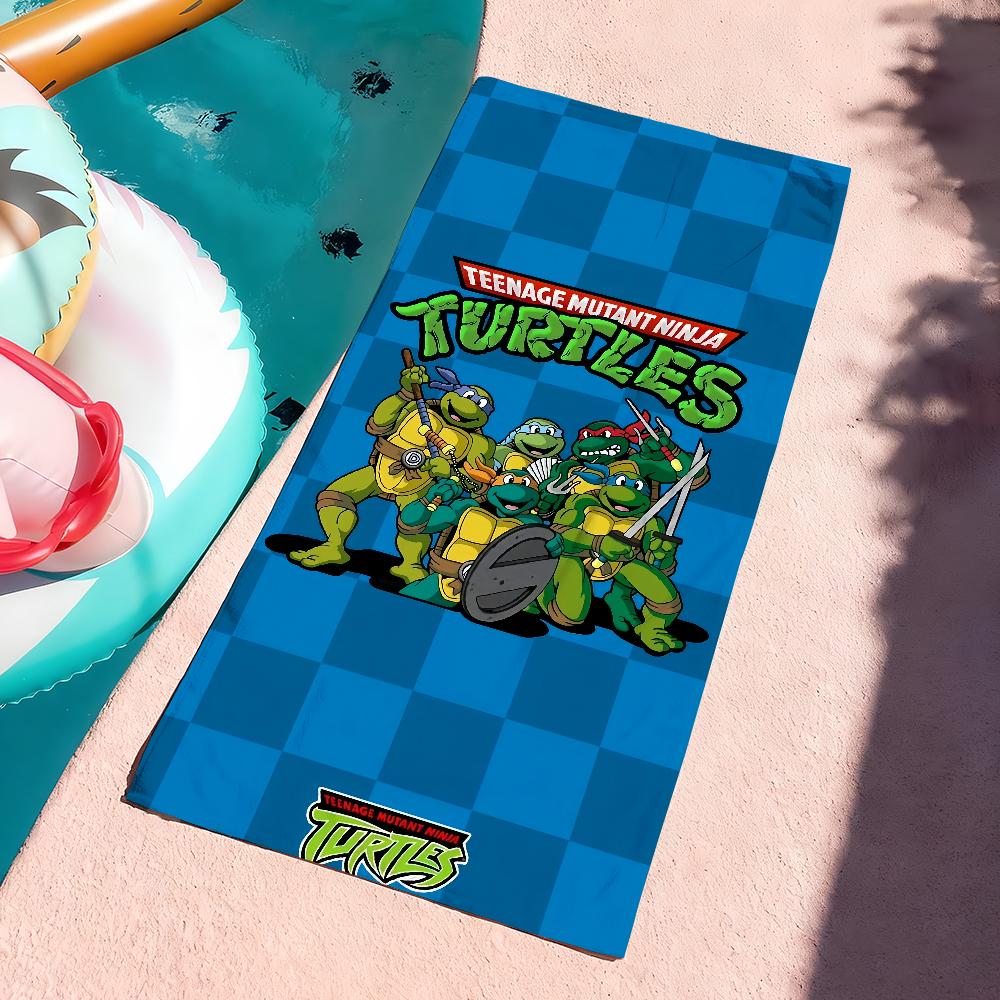 Классическое Аниме T-TMNT Полотенце Мягкое Бассейн Подарок Для Путешествий Спортзал Душ Кемпинг Быстросохнущее Спортивное N-Ниндзя T-Черепашки Большие Пляжные Полотенца