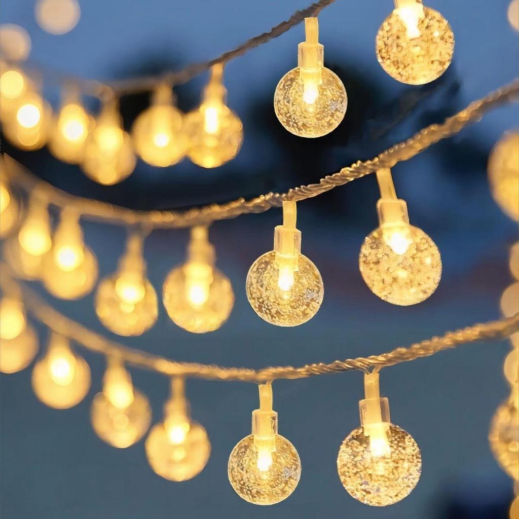 Solar LED Twinkling Star String Lights for Outdoor Camping, Tent, and Scene Arrangement Atmosphere.