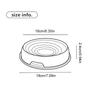 Stainless Steel + Silicone Pet Bowl Shallow Mouth Corrugation Groove Cat Dog Food Basin Non-Slip Base Not Black Chin