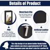 2 Pack Car Picture Frame Visor Clip Leather Sun Visor Photo Clip Holder Personalized Car Picture Holder Display Visor Photo Frame Vertical Horizontal