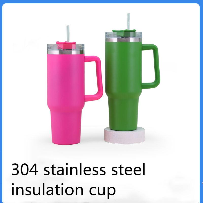 40 унций блестящая пустая сублимационная мерцающая голографическая радужная кружка с изоляцией и ручкой, чашка с ручкой автомобиля