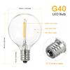 AC220 230V 1 Вт G40 Запасные лампочки 3 шт. E12 Винтовое основание Стеклянные шарообразные лампы для гирлянды В помещении/на улице Патио