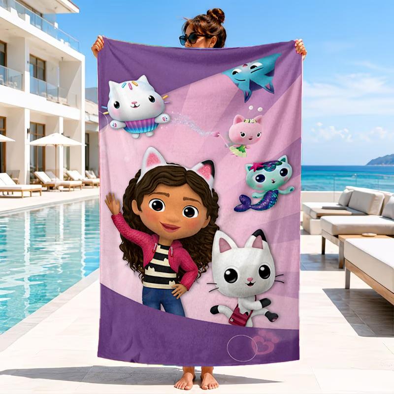 Colorful Friends Dollhouse Beach Towel, Microfiber Beach Towel, Perfect For Pool, Beach, Travel, Home Decor Beach Party Fan gifts