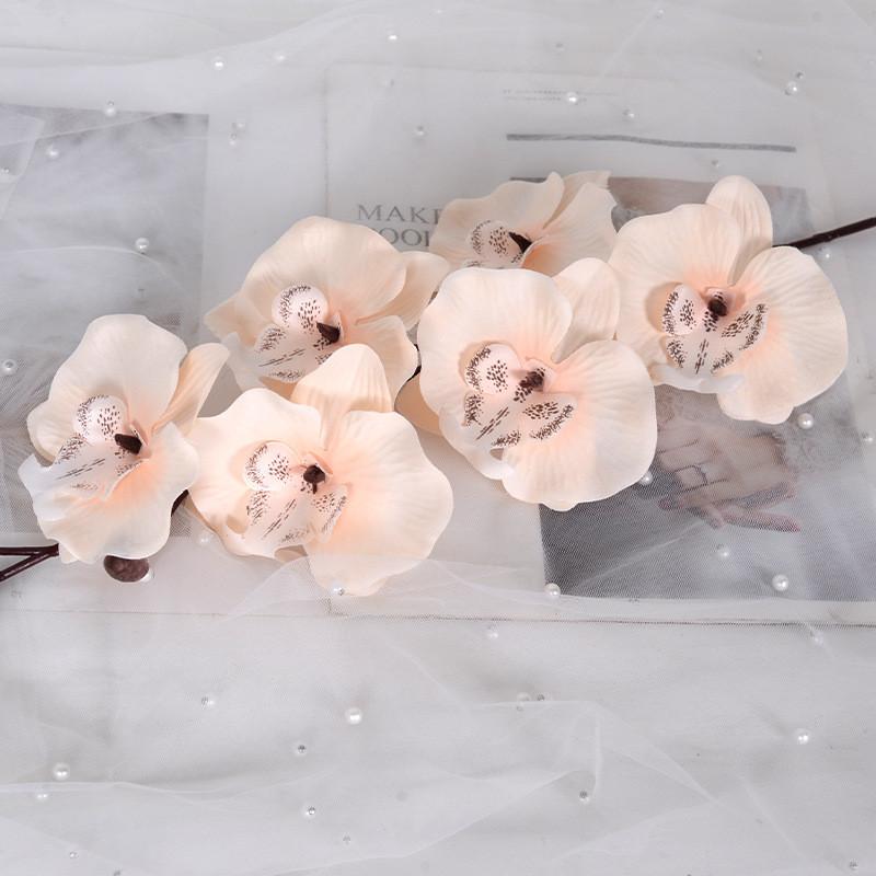 Multicolour Phalaenopsis Simulation Flower Bouquet  For Home And Decor Event