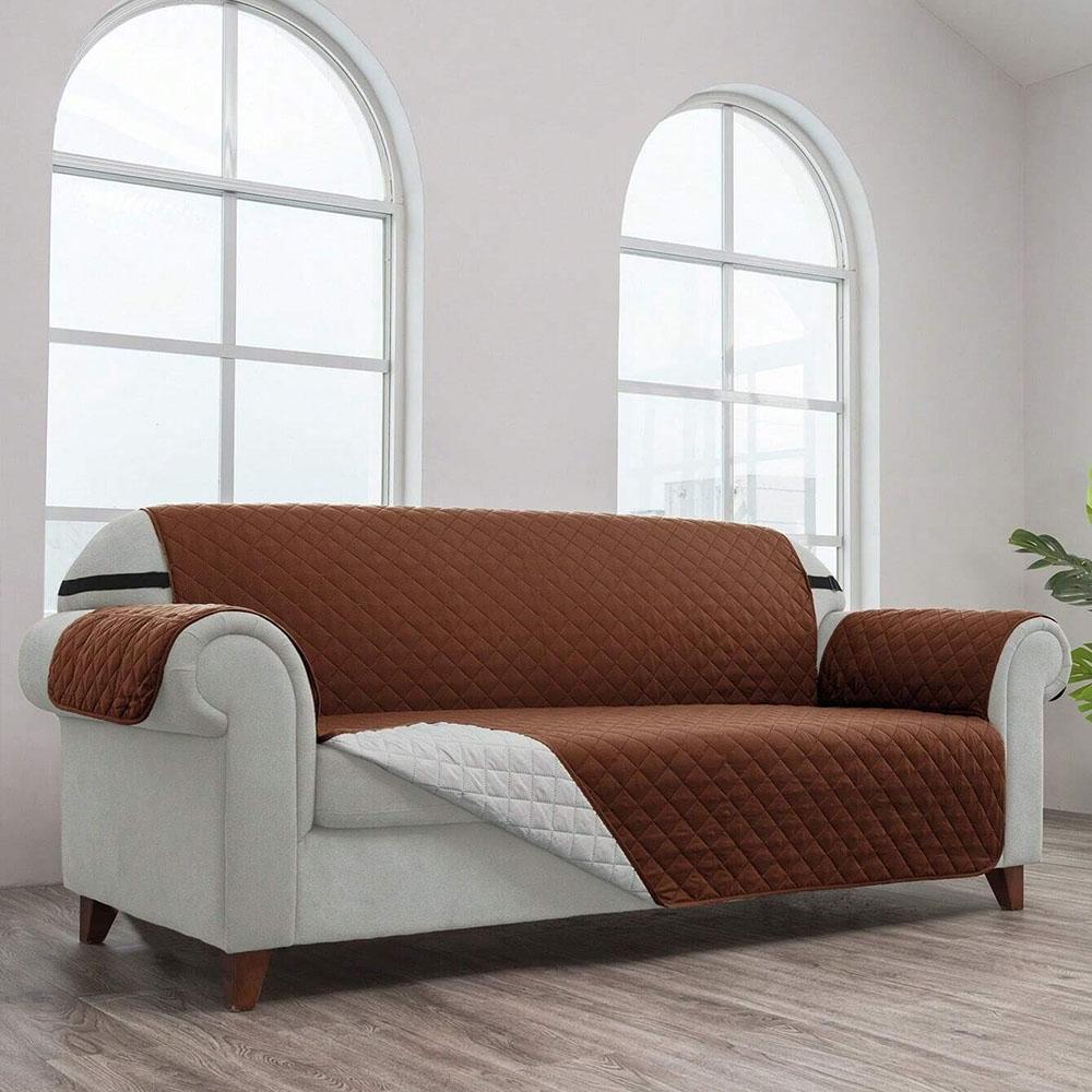 Чехлы для дивана с 3 подушками, диван-кровать, подходит для домашних животных, двусторонние стеганые чехлы для диванов, которые можно стирать для собак, защитный чехол для мебели