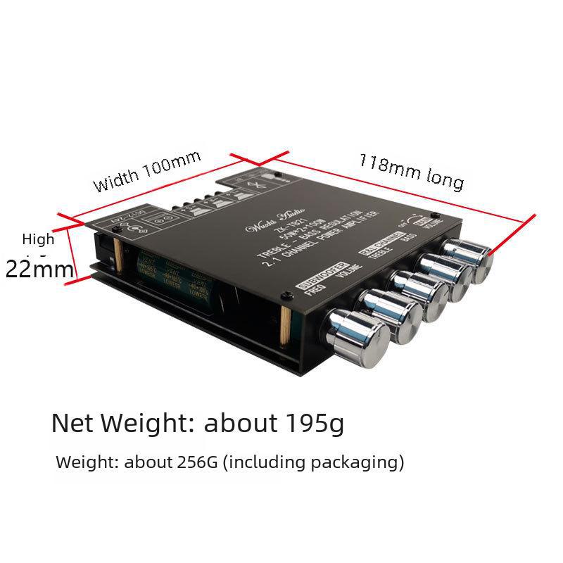 2.1 Channel Bluetooth Digital Amplifier Board with Subwoofer and High/Low Tone Adjustment