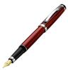 Xezo Incognito Fountain Medium Burgundy Red Layered Pure Platinum Handcrafted with Guilloche Limited Serialized Pen, Nib, Lacquer, Plated, Stamping,