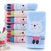 Baby Towel Cartoon Rabbit Face Bath Towels Washcloth Soft Cotton Children Bathroom Wipe Hand Handkerchief for Kids Adult 50x25cm