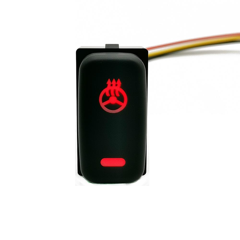 1Pc Car LED Rear Fog Light Radar Fan Switch Button with Wire For Mitsubishi Outlander Pajero V73 V93 V97 Lancer EX Accessories