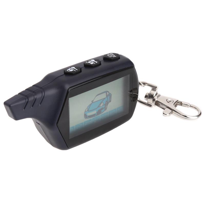 B9 LCD Remote Controller For Two Way Car Alarm Keychain Russian Version