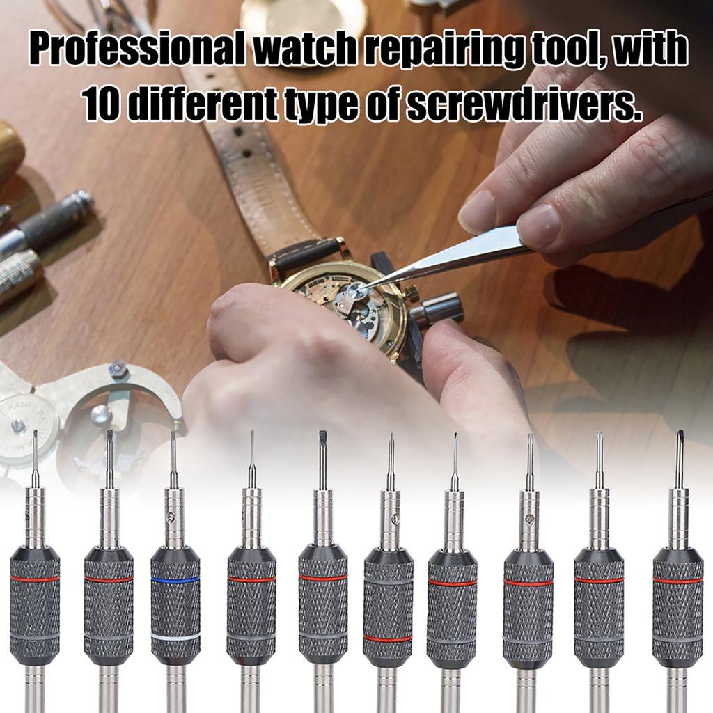 Профессиональные очки для часов, домашний набор отверток, инструмент для ремонта часов с базой