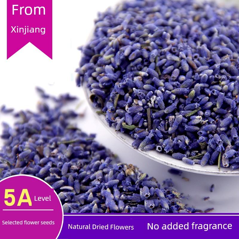 Lavender Natural Dried Flower Granules Bulk Filling Sachets for Pillows, Car, Wardrobe, Sleep Fragrance, 5A Grade