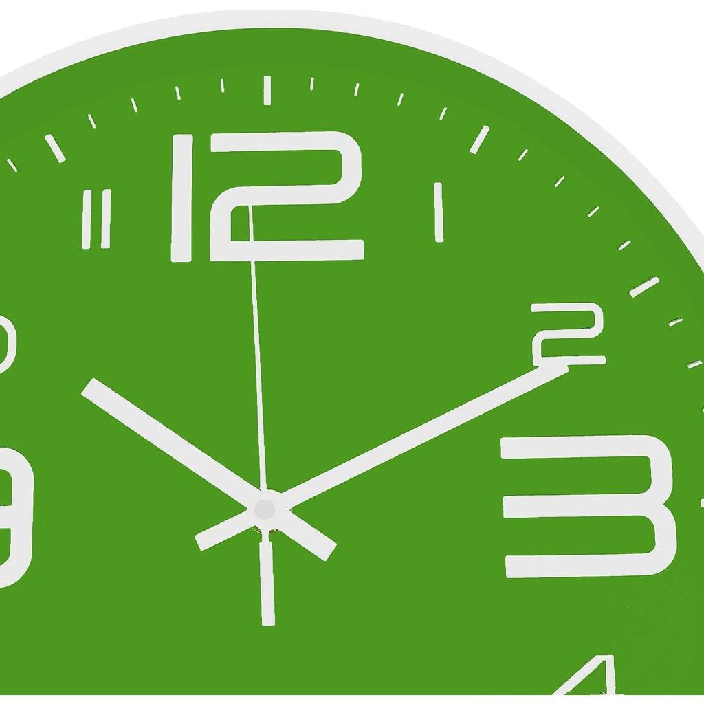 Настенные часы 12" Бесшумные Кварцевые Декоративные Новейшие Настенные часы Бесшумные Классические часы Работающие от батарейки Круглые Легко читаемые Для комнаты/дома