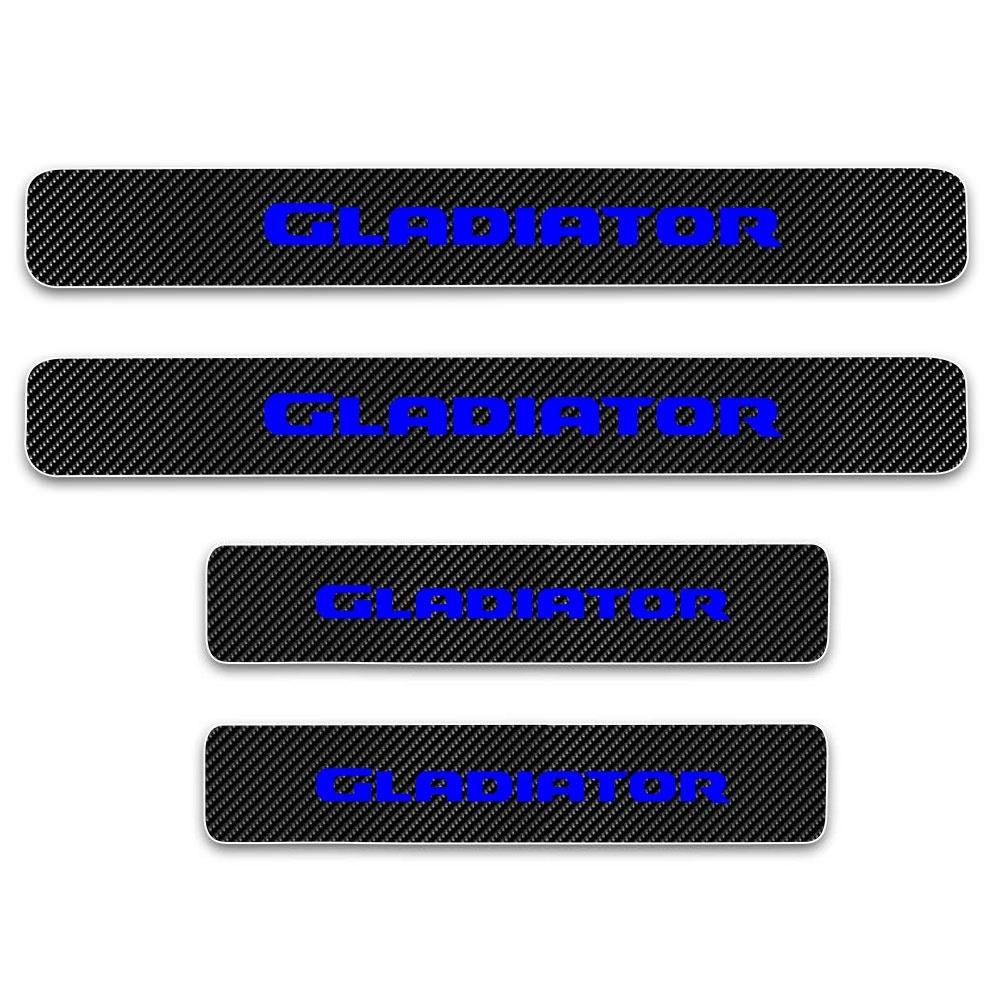 Автомобильная наклейка на педаль порога для Jeep Gladiator, украшение, накладка, виниловая наклейка из углеродного волокна, автомобильные аксессуары