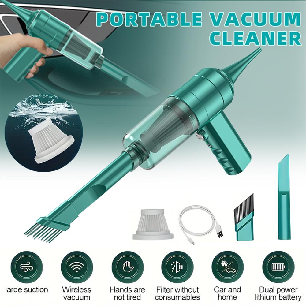 5in1 Wireless Car Vacuum Cleaner Wet and Dry Dual-Purpose Handheld Auto Vacuum Vacuum Cleaner Wihth HEPA Filter High-power