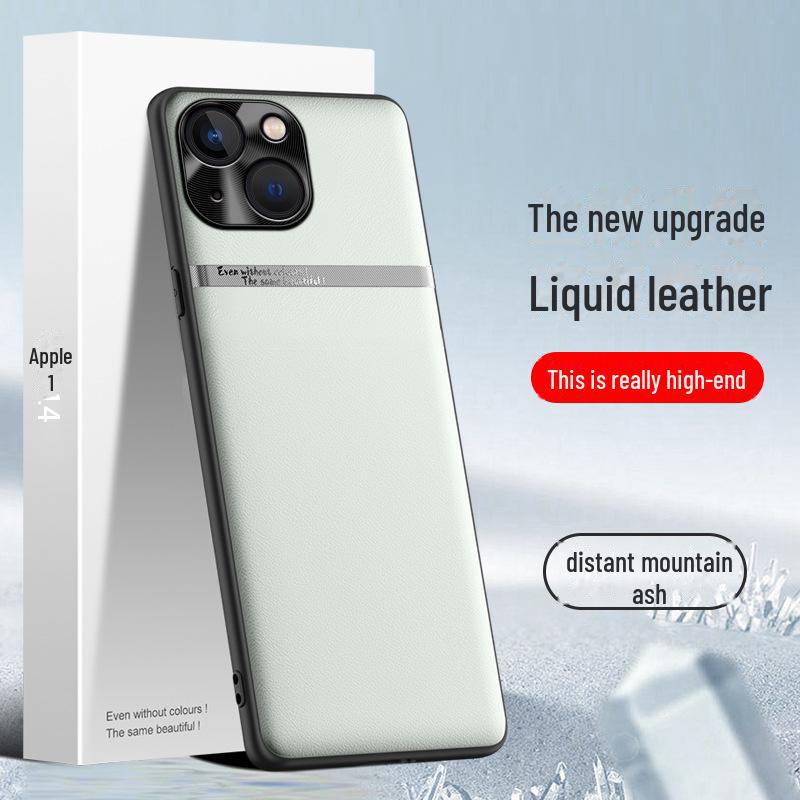 Чехол Anti-Fall Liquid Leather для Apple 14 — прочная и необрастающая защита