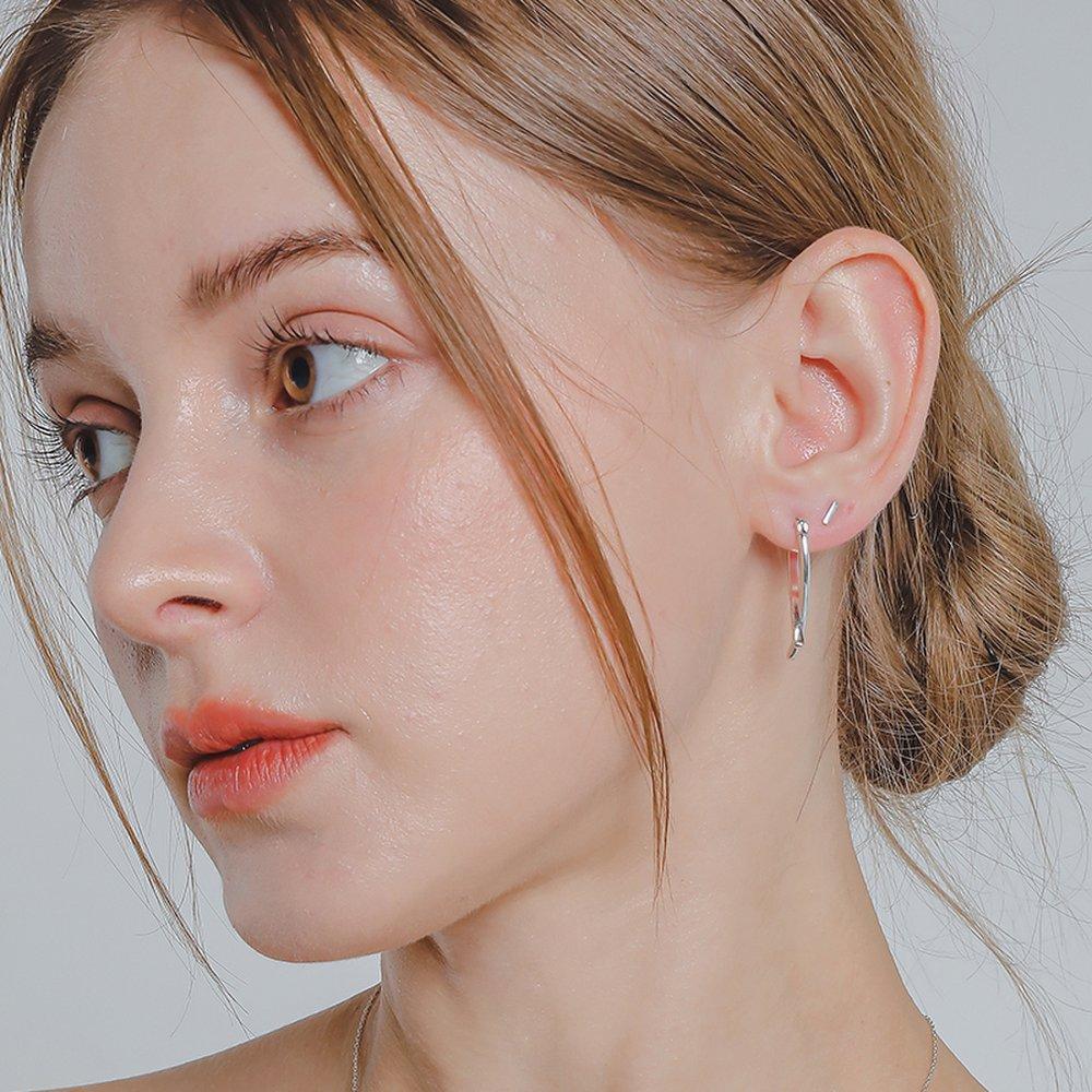 J.Lauren Простой стик серебряный пирсинг P0395