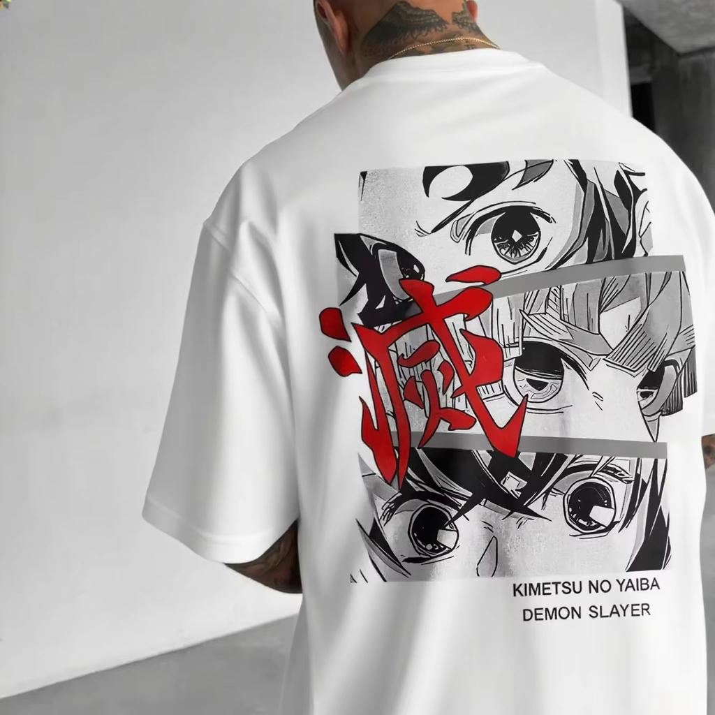 2026 new Demon Slayer Anime Print Summer Trend Womens ShortSleeved Pattern TShirt Street Casual Top