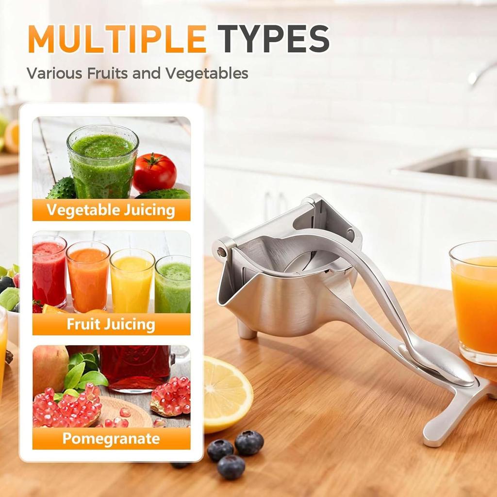 Fresh Juicer, Upgraded Manual Juicer, Lemon Juicer, Manual Press Type, Ergonomic Handle, Easy To Clean, Suitable For Oranges, Tangerines, Pomegranates
