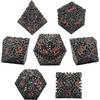 DND Metal Hollow Polyhedral Dice Set - Maze Design Suitable for Dungeons and Dragons, Warhammer D&D RPG Board Games and Other Dice
