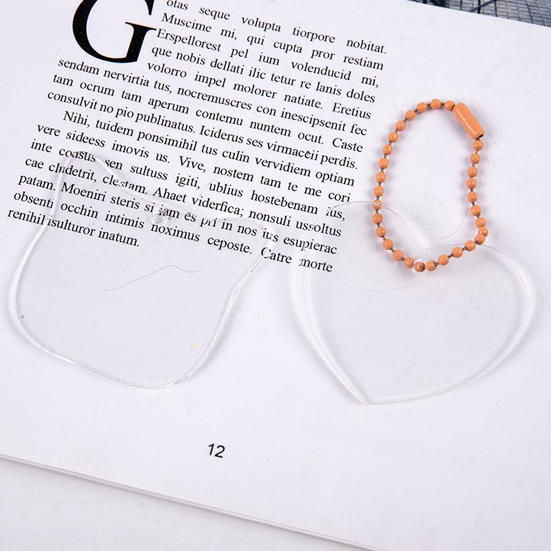 10 шт. прозрачные акриловые заготовки диски DIY брелки прозрачные акриловые аксессуары