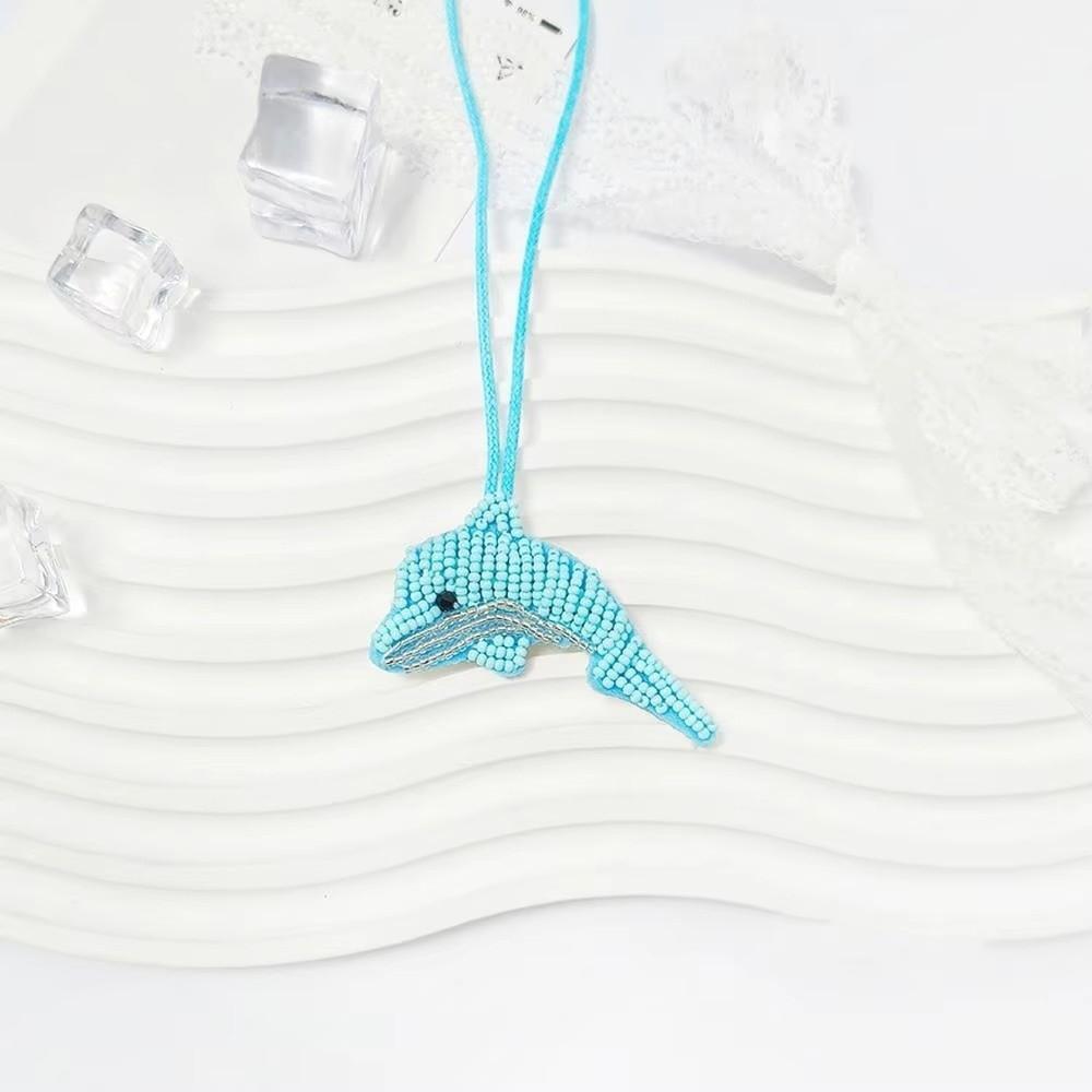 Starfish Coconut Tree Patch Keychain Sequin Beaded Patch Lanyard Clothing Decoration
