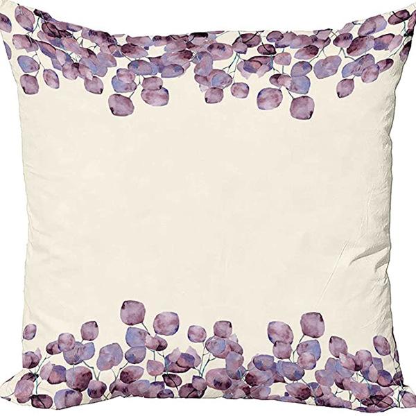 Растение и Цветок Льняная Наволочка Фиолетовая Лаванда С Принтом Подушка Чехол Наволочка Дом Диван