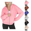 Womens Zip Up Hoodies Oversized Sweatshirts Fall Fashion Outfits Casual Jackets