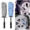1Pcs Non-Slip Handle Tire Cleaning Brushes Easy To Cleaning Rims Spokes Auto Wash Glove
