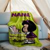 Personalized Custom Name Blanket - Mafalda Print Design,Blanket for Sofa,Bed,Travel,Camping - Soft and Warm, Great Gift