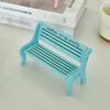 2Pcs Background Props Doll Chairs Wooden Mini Stool Garden Ornaments Small Bench  DIY House