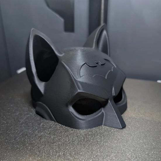 Маска Летучая Мышь Кошка Многоразовая Маска Кошки для Косплея Легкая Маска Летучей Мыши Китти для Хэллоуина Вечеринок Забавный Фотоаксессуар