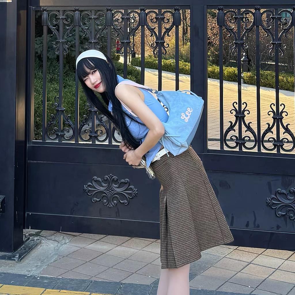 New Lee Fabric Shoulder Bag Women's Light Blue & Pink LE250033M-541