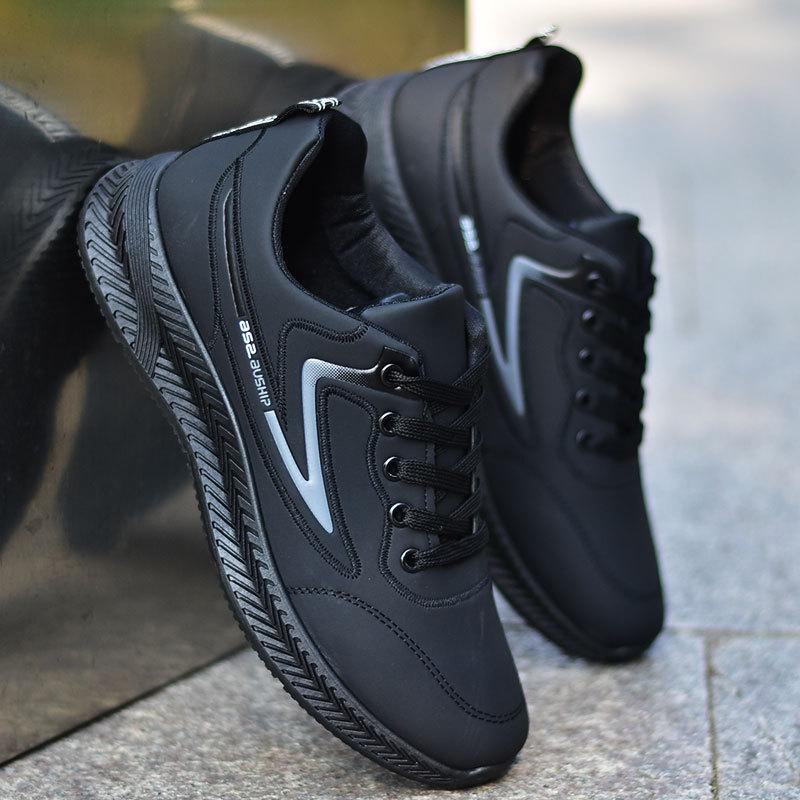 Нескользящая мужская обувь, водонепроницаемые кроссовки, обувь для шеф-повара с мягкой подошвой, повседневная обувь