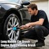 Щетка для детейлинга автомобиля Жесткая щетина Очиститель дисков Колес Эргономичная ручка Ступица Двигателя Шина Инструмент для чистки салона Мотоцикла