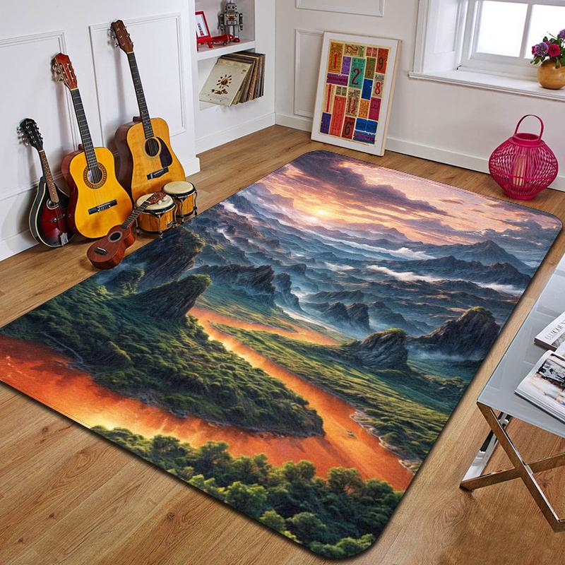 Ковер с принтом C-Clouds Модный коврик для йоги Нескользящий ковер Украшение спальни Уличный ковер Спальня Подарок на день рождения