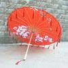 1PC with Tassel Classical Women's Umbrella for Hanfu Accessories Satin Cloth Photograph Props Fairy Ancient Parasol