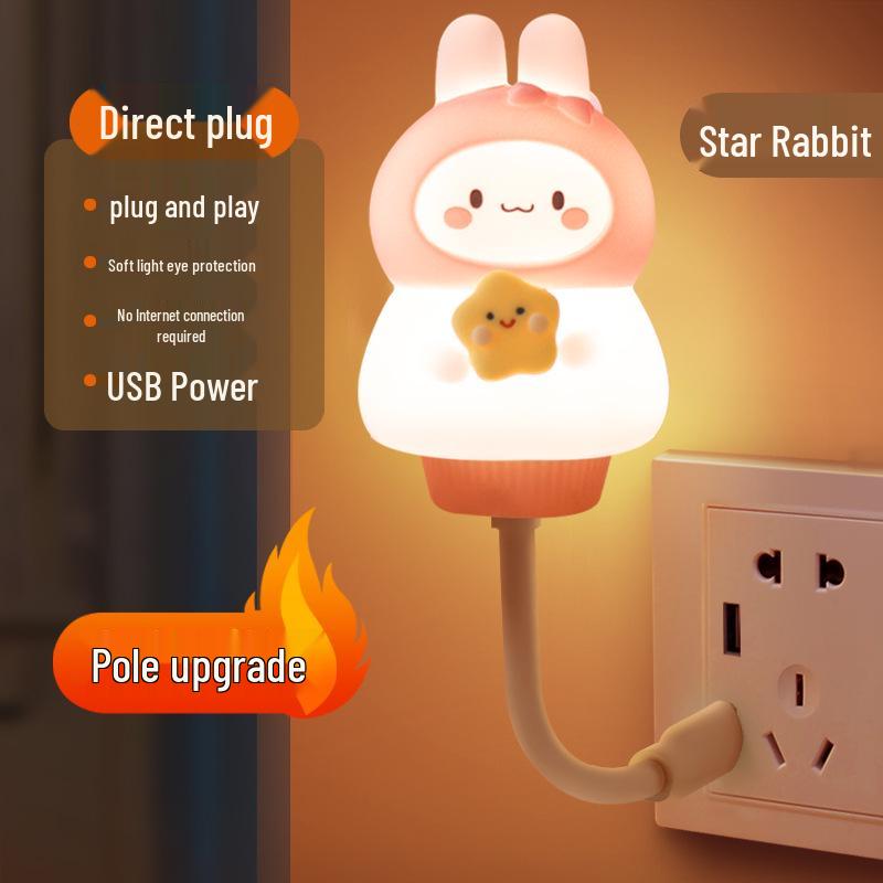 Voice-Activated Smart Night Light for Bedroom, Bedside, and Kids' Room