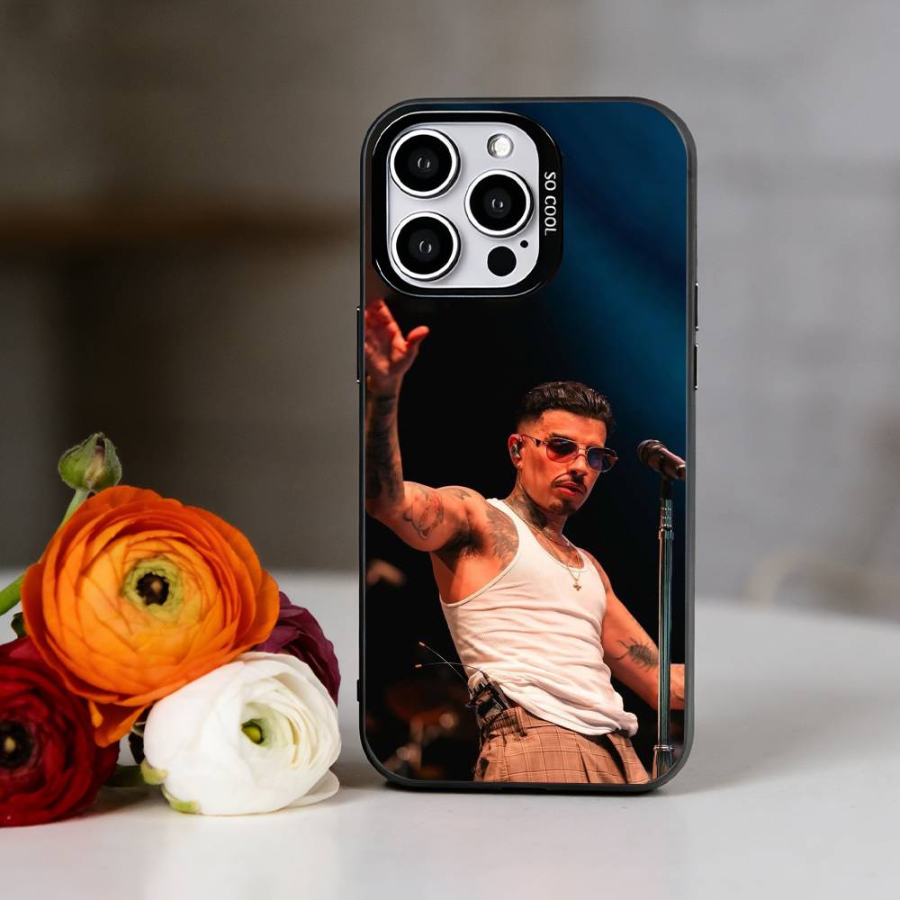 Singer R-Rauw Alejandro Phone Case For iPhone 17,16,15,14,13,12,11 Plus,Pro Max,XS,Colorful Silver Black Cover