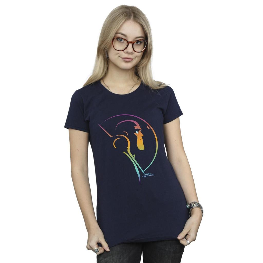 Disney Womens/Ladies Lightyear Blended Stare Cotton T-Shirt