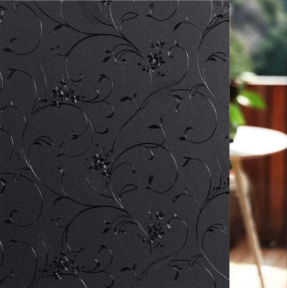 Радужная декоративная оконная пленка, витражная пленка для защиты конфиденциальности, матовое стекло со статическим прилипанием для стеклянной двери дома, 3D-дизайн щебня