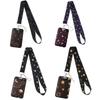 Lanyard Card Holder Sun and Moon Keyrings Hanging Rope Phone Neck Strap Badge Holder ID Card Holder