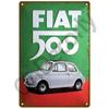 Металлическая вывеска для гаража FIAT, Настенный декор с логотипом автобренда 20x30см