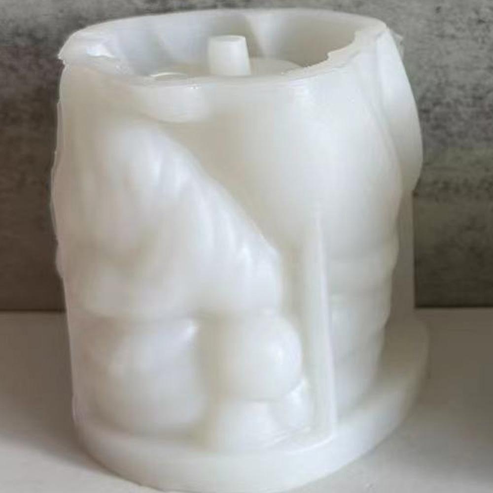 Сделай сам горшок Санта-Клауса с отверстиями силиконовая форма рождественский горшок гипсовая цементная форма