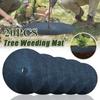 10PCS Non-Woven Tree Mulch Ring Degradable Tree Protector Mat Reusable Tree Weed Barrier for Weed Control Root Protectio