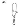 Fishing Buckle Pin Fishing Accessories Fishhook Swivels Eight-ring Connector Stainless Steel Snap