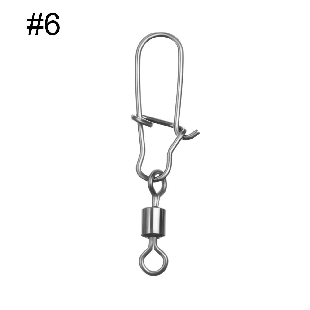 Fishing Buckle Pin Fishing Accessories Fishhook Swivels Eight-ring Connector Stainless Steel Snap