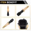 Coolant Temperature Sensor for Ford Fusion 2006-2015 Water Temperature Temp Sender Sending Unit Sensor No.8S4Z6G004A Gold Tone