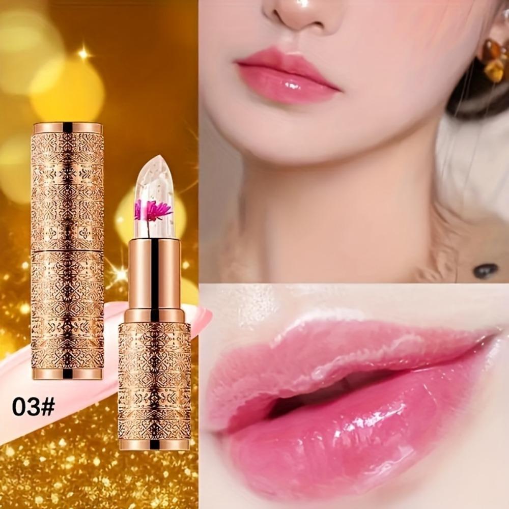 Помада Crystal Gold Foil, меняющая цвет, увлажняющий и питательный бальзам для губ